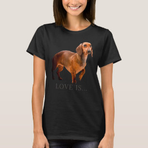 T-shirt Dachshund Weiner Chien Maman Papa Doxie Puppy mign