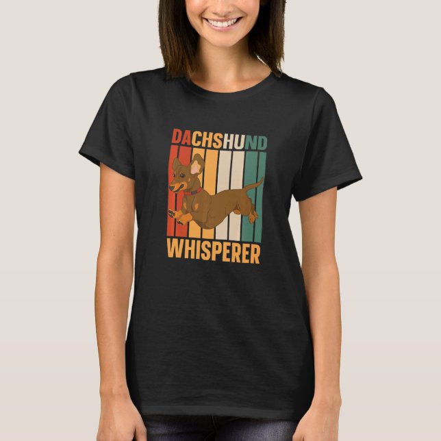 T-shirt Dachshund Whisperer Wiener Dackel Teckel Dachshund (Devant)