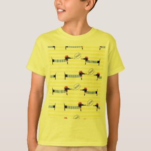 T-shirt Dachshund Wiener Dog Bonjour