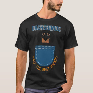 T-shirt Dachshunds Lover Font Les Meilleurs Amis