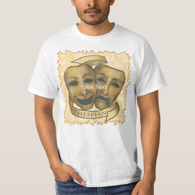 T-shirt d'acteur thespien (Devant)