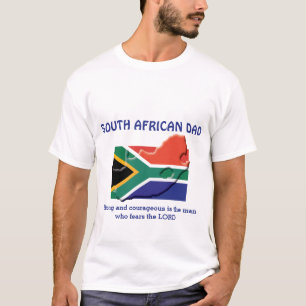 T-shirt DAD AFRICAIN DU SUD Fort Courageux Personnalisé