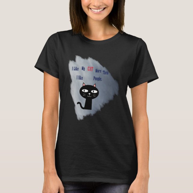 T-shirt Dad and Mom loves Cat (Devant)