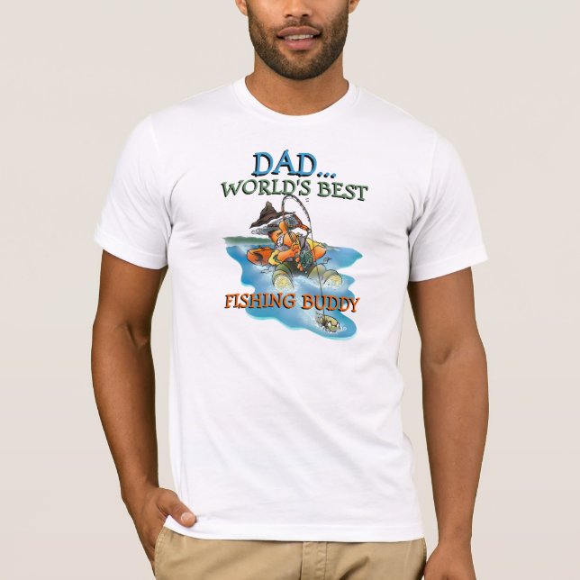 T-shirt DAD Best Fishing Buddy (Devant)