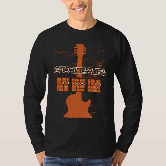 T-shirt Dad Chords Musician   guitarist dad daddy Chord fa (Devant)