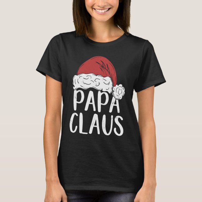 T-shirt Dad Claus Christmas Costume  Santa Matching Family (Devant)