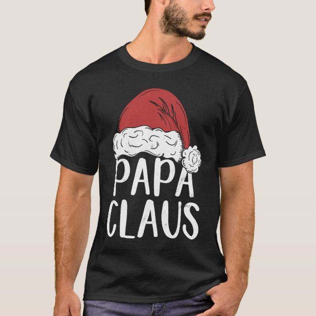 T-shirt Dad Claus Christmas Costume  Santa Matching Family (Devant)