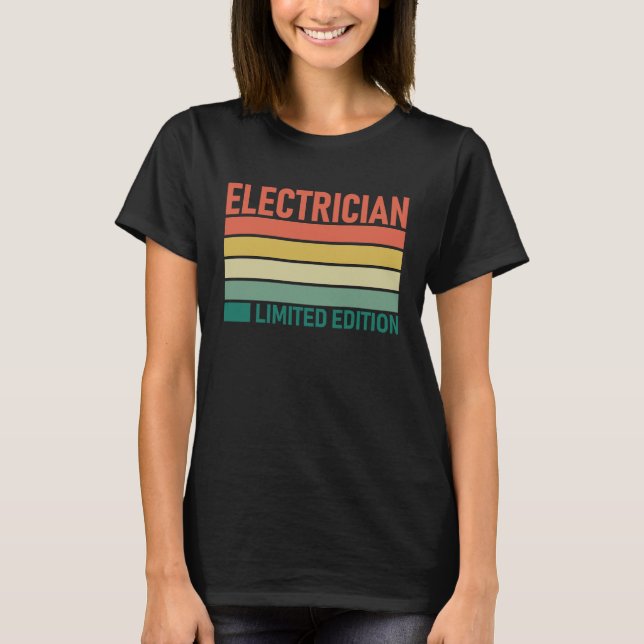 T-shirt Dad Electrician  Electricians Father (Devant)