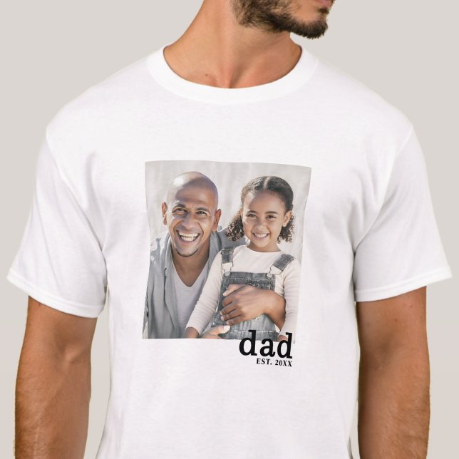T-shirt Dad Established Personalized Photo (Dad Established Personalized Photo T-Shirt)