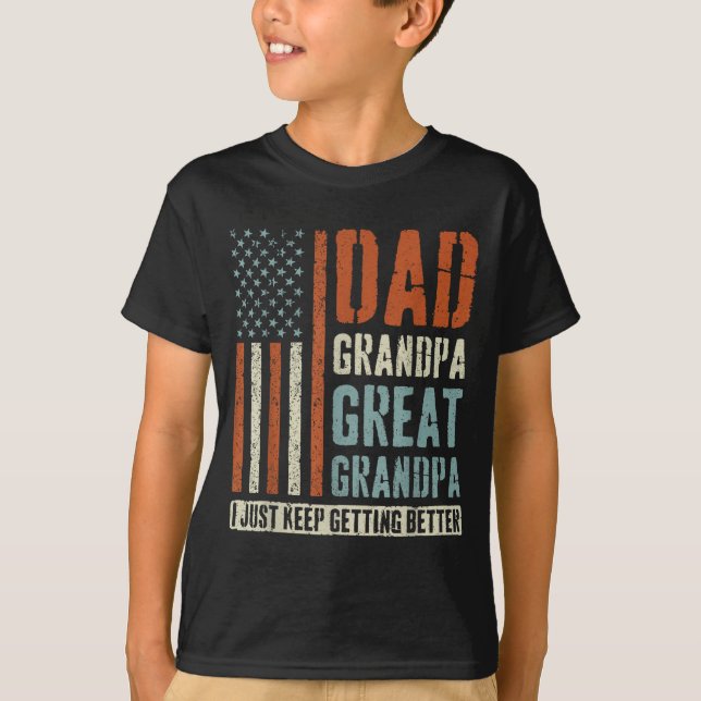 T-shirt Dad Grandpa Great Grandpa  (Devant)