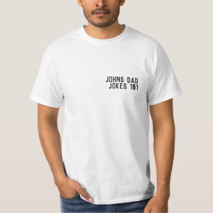 T-shirt DAD JOKES 101 Fête des pères Black Modern GUY