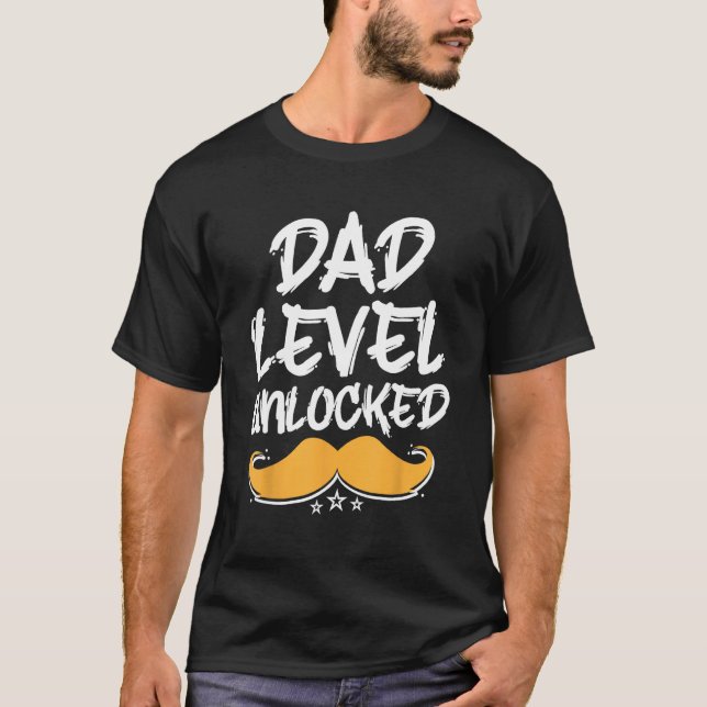 T-shirt Dad Level Unlocked Parents Conservative Mom Dad Pr (Devant)