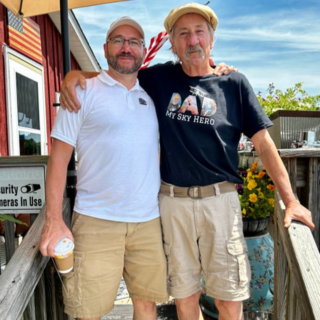T-shirt DAD My Sky Hero Typographie Photo Collage Personna (Créateur téléchargé)