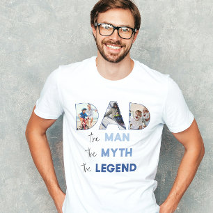 T-shirt DAD Myth Homme Légende Blue Gradient Photo
