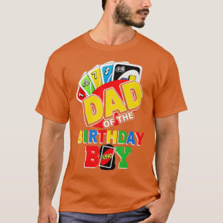 T-shirt Dad of the Birthday Boy  Uno Daddy Papa Father 1st