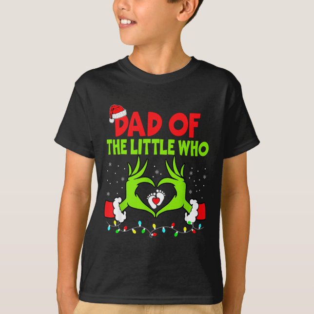 T-shirt Dad Of The Little Who Funny Christmas Pregnancy An (Devant)
