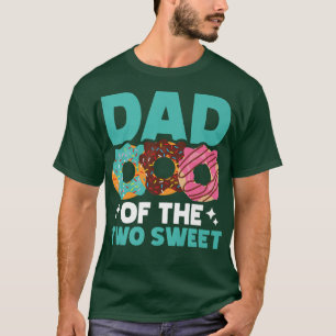 T-shirt Dad Of The Sweet Two Donut Birthday Party Theme Gi
