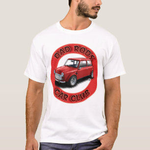 T-shirt Dad Rods Car Club Red Mini Car