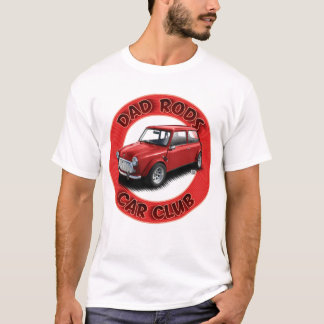 T-shirt Dad Rods Car Club Red Mini Car