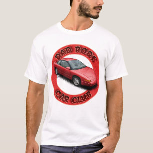 T-shirt Dad Rods Car Club Red Saturn Coupé