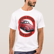 T-shirt Dad Rods Car Club voiture rouge du peuple