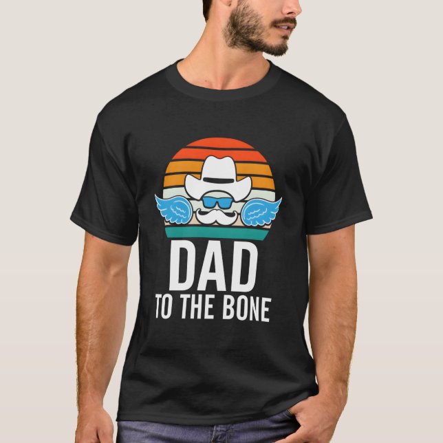 T-shirt Dad To The Bone Parents Family Mom Dad Relatives H (Devant)