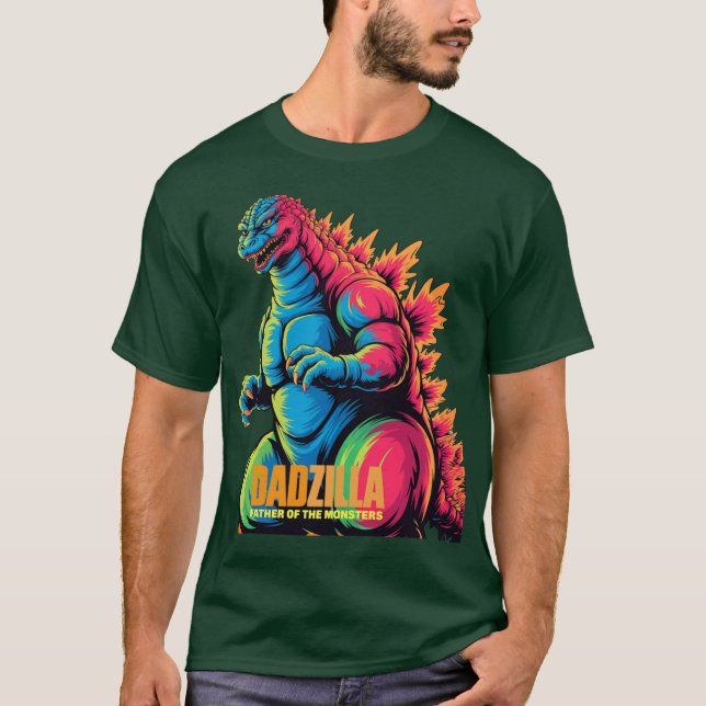 T-shirt DAD ZILLA rétro (Devant)