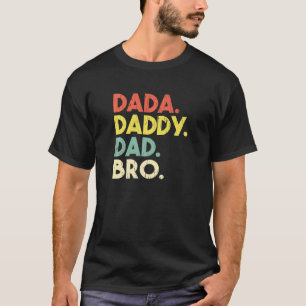 T-shirt Dada À Papa À Papa À Bro Papa Fête des pères
