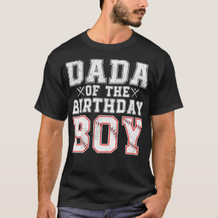 T-shirt Dada De L'Anniversaire Joueur De Baseball Famille 