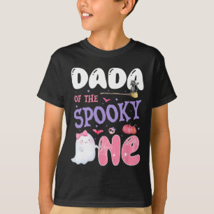 T-shirt Dada Du Éffrayant 1er Anniversaire Halloween rose