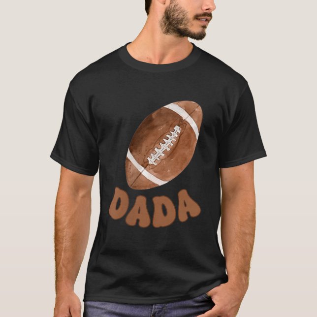 T-shirt Dada Of The 1 Year Old Football First Birthday Boy (Devant)