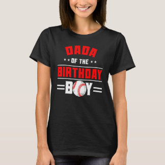 T-shirt Dada Of The Birthday Boy Baseball Thème Famille Bd