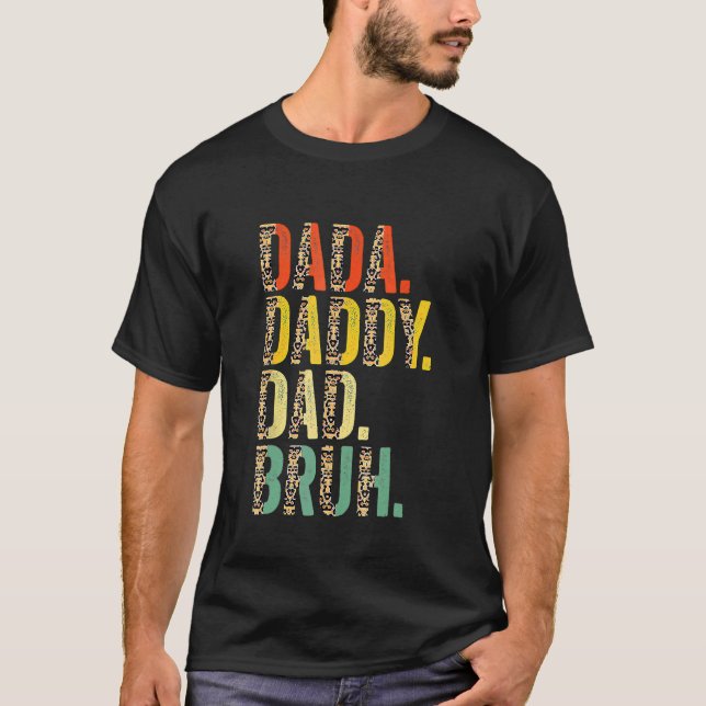 T-shirt Dada Papa Papa Bruh Meilleur Papa Jamais Mari Papa (Devant)