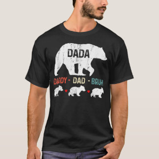 T-shirt Dada Papa Papa Bruh Ours Bonne Fête des pères Homm