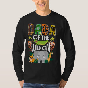 T-shirt Dada Safari 1er anniversaire Wild One Zoo Jungle A