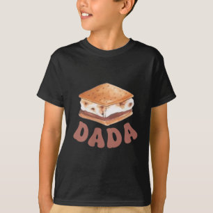 T-shirt Dada Smore Premier Anniversaire Camping Pour Être 