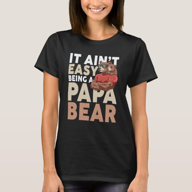 T-shirt Dadabear Daddy Bear  Idea Sunglasses Dad (Devant)