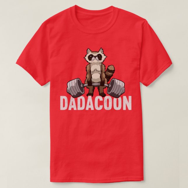 T-shirt Dadacoon Raccoon Papa Trash Panda Fête des pères (Design devant)
