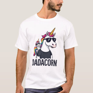 T-shirt Dadacorn - Papa Licorne et Bébé Noël Papa Gros