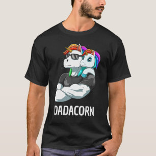 T-shirt Dadacorn père fille Unicornes