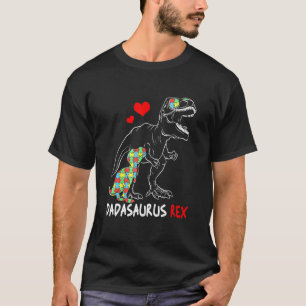 T-shirt Dadasaurus Daddy Rex Autisme Fière Papa