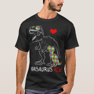 T-shirt Dadasaurus Daddy Rex Sensibilisation sur l'autisme