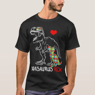 T-shirt Dadasaurus T Rex Sensibilisation sur l'autisme Jig