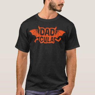 T-shirt Dadcula Dadcula Halloween Costume papa Dracula 202