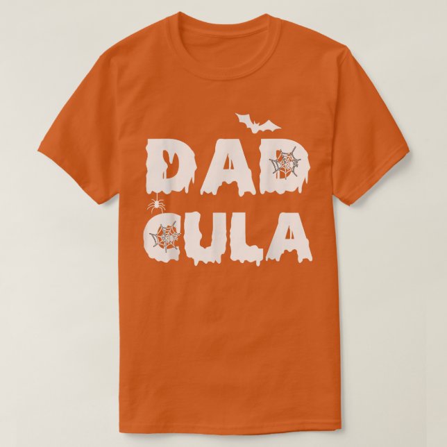 T-shirt Dadcula drôle Halloween papa costume Momster Match (Design devant)