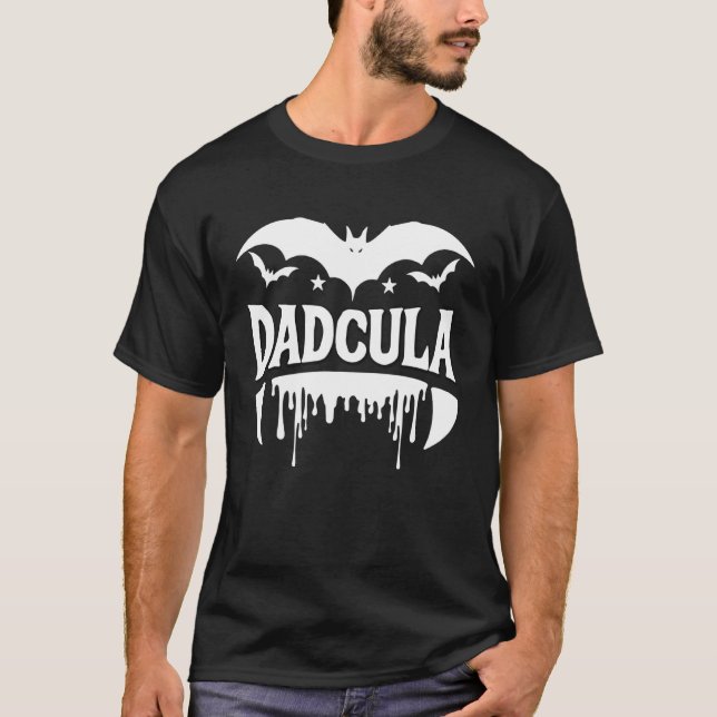 T-shirt Dadcula Halloween Chauve-Souris Vampire Crocs Effe (Devant)