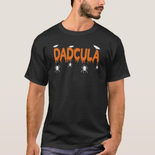 T-shirt Dadcula Halloween Papa Personnalisé Dracula 2022 M