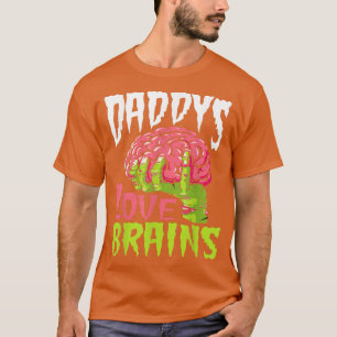 T-shirt Daddy Amour Cerveaux Drôle Zombie Papa Halloween Z