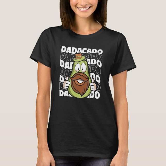 T-shirt Daddy Avocado Father - Papa Dad (Devant)