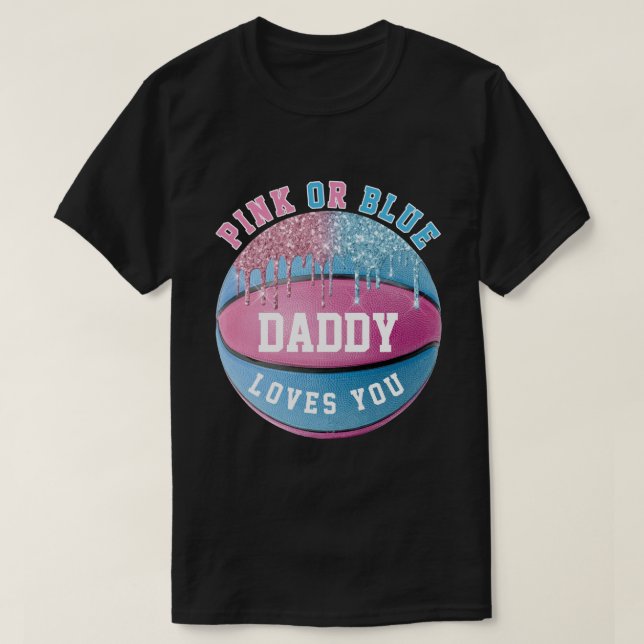 T-shirt Daddy Basketball Genre Reveal (Design devant)